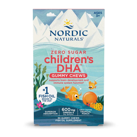 Nordic Children's DHA Gummies Tropical Punch 30 Gummies