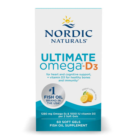 Nordic Ultimate Omega D3 Lemon 60gels