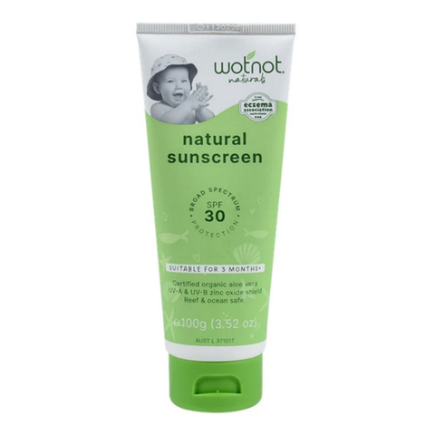 Wotnot Natural Sunscreen Baby 100g 30+spf