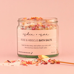 Indie & Mae Bath Salts - Rose & Hibiscus 250g