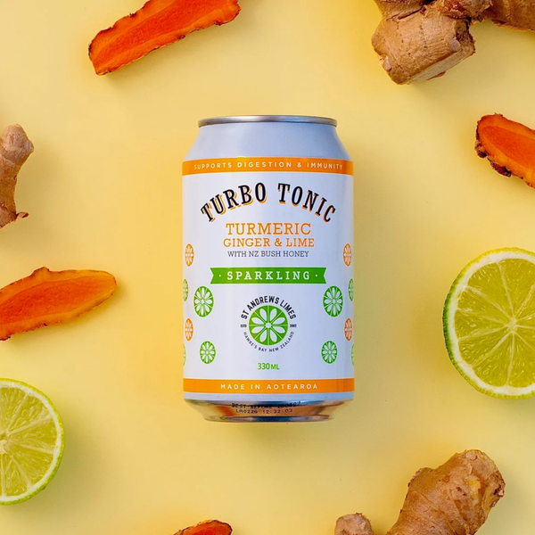 Turbo Tonic Tumeric Ginger & Lime Sparkling 330ml