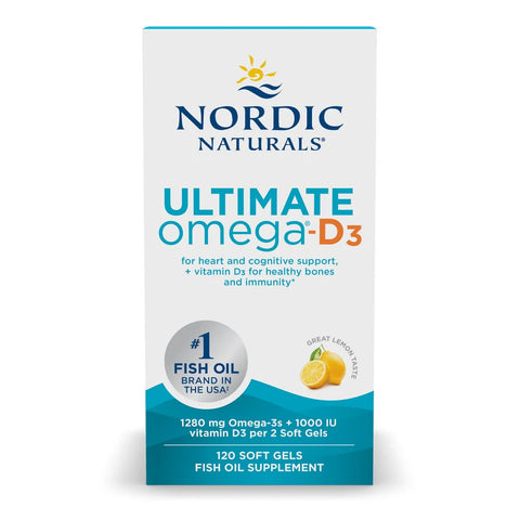 Nordic Ultimate Omega D3 Lemon 120gels