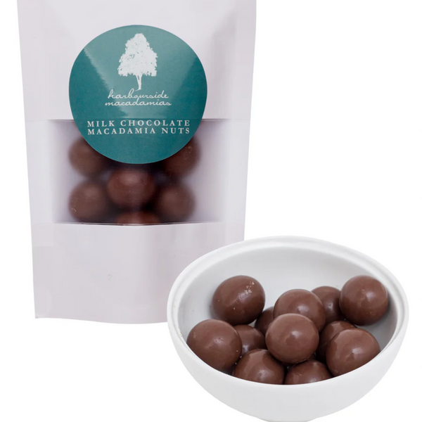 Harbourside Milk Chocolate Macadamia Nuts 100g