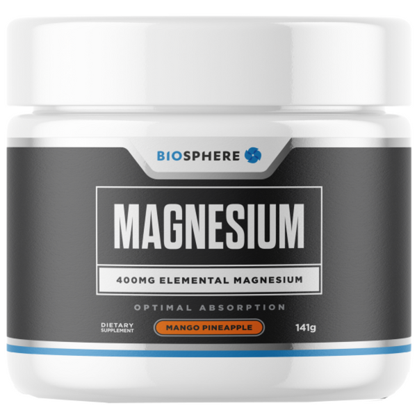 Biosphere Magnesium Powder Mango Pineapple 141g small tub