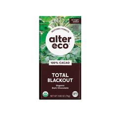 Alter Eco Total Blackout 100% Chocolate Bar 75g