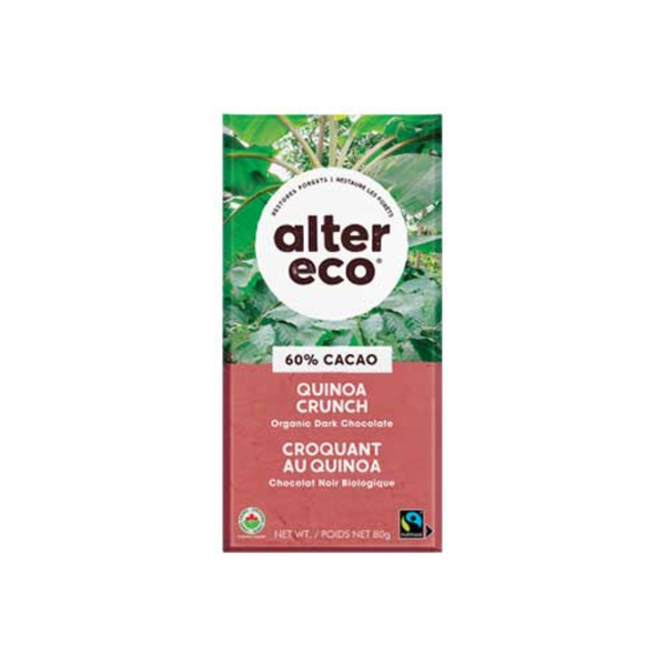 Alter Eco Quinoa Crunch 60% Chocolate 80g