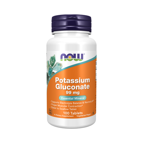 Now Foods Potassium Gluconate 99mg 100 tablets
