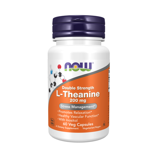 Now L-Theanine Double Strength 200mg 60 vegie caps