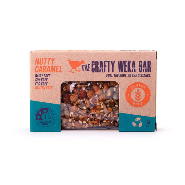 Crafty Weka Bar GF Nutty Caramel 70g