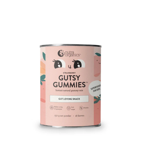 Nutra Organics Gutsy Gummies Strawberry 150g powder