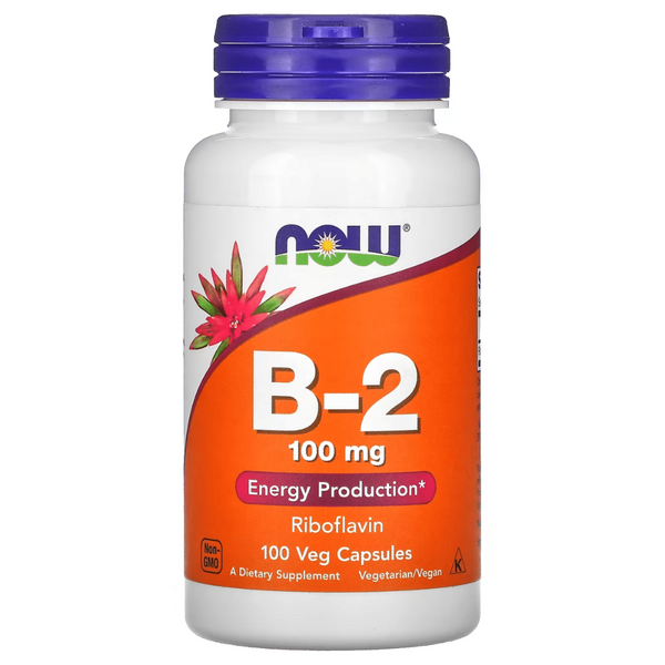 Now Vitamin B2 100mg 100 vegiecaps