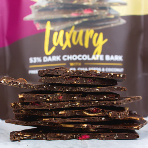 Remarkable Dark Choc Bark Chia Cherry & Coconut 125g