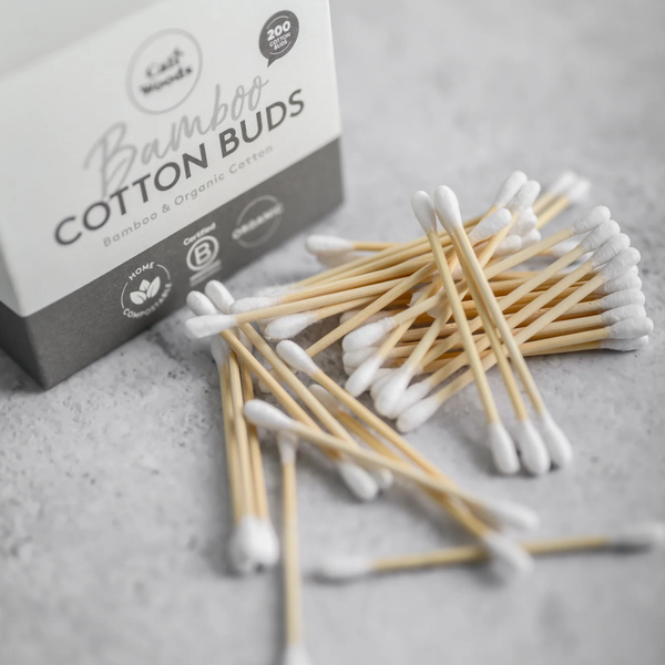 CaliWoods Bamboo & Organic Cotton Buds 200