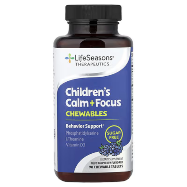 LifeSeasons Children's Calm+ Focus Chewables 90