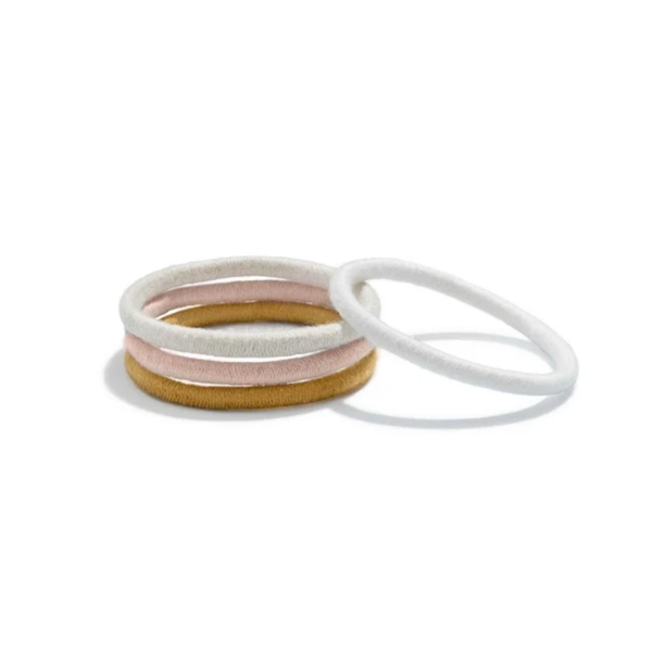 Kooshoo Round Hair Ties Golden Fibres plastic free