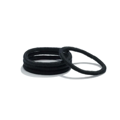 Kooshoo Round Hair Ties Black plastic-free