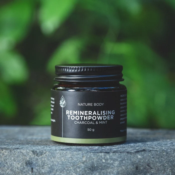 Nature Body Charcoal Mint Remineralising Toothpowder 50g