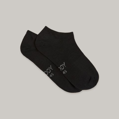 Boody Everyday No Show Socks Black Small (34-40)