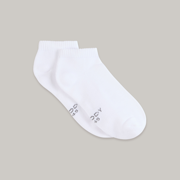 Boody Cushioned Ankle Socks White Small (34-40)