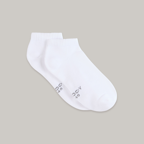 Boody Cushioned Ankle Socks White Small (34-40)