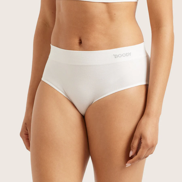Boody Midi Briefs White Medium