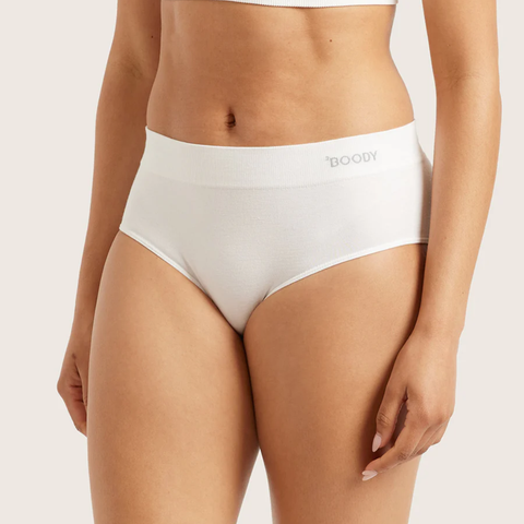 Boody Midi Briefs White Medium