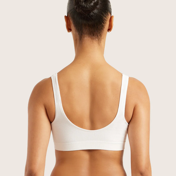 Boody Shaper Crop Bra White Small