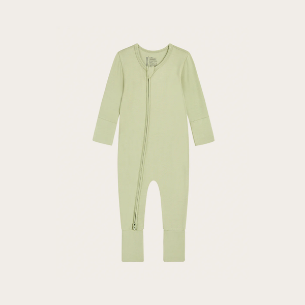 Boody Baby Long Sleeve Romper Sage 3-6mths (00)