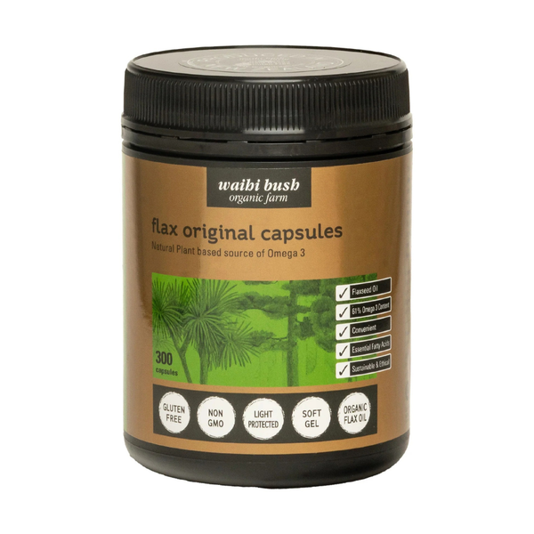 Waihi Bush Flax Seed Oil 300 caps