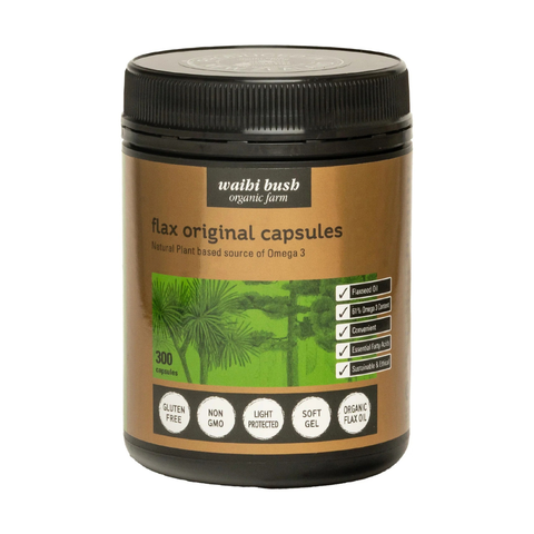 Waihi Bush Flax Seed Oil 300 caps