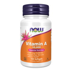 Now Vitamin A 10,000 IU 100 softgels