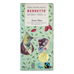 Bennetto Mint Dark Chocolate 80g