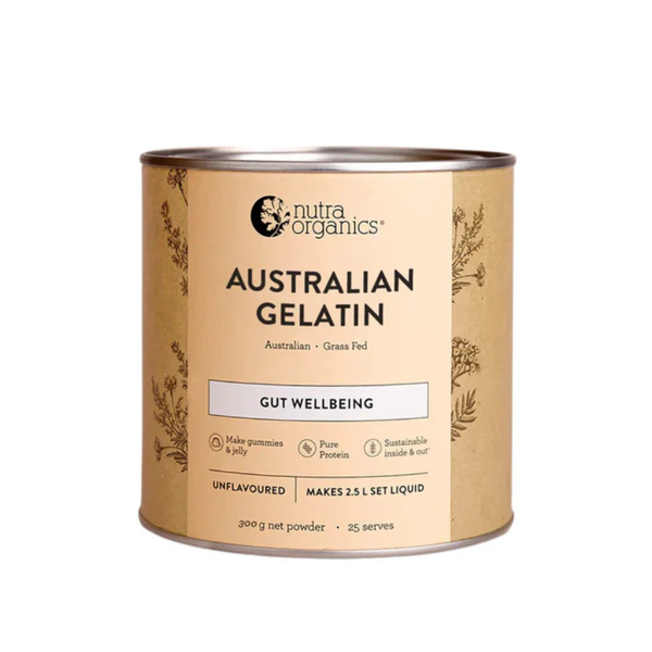 Nutra Organics Natural Gelatin Unflavoured 300g