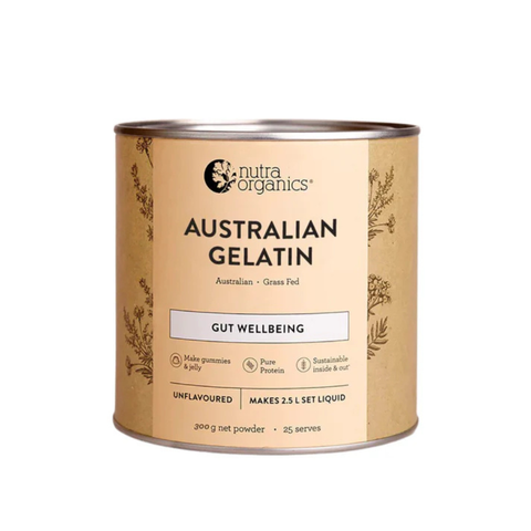 Nutra Organics Natural Gelatin Unflavoured 300g