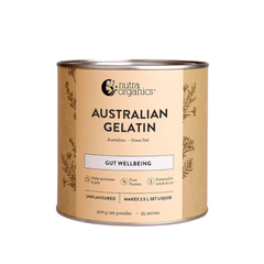 Nutra Organics Natural Gelatin Unflavoured 300g