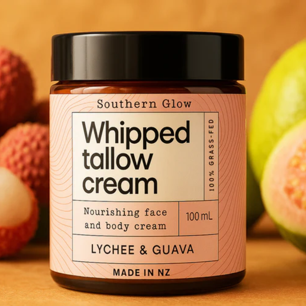 Southern Glow Lychee & Guava Whipped Tallow Cream 100ml