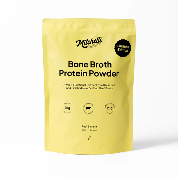 Mitchells Bone Broth Protein 500g Banana