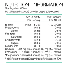 Pure Sports Electrolyte Hydration Lemon 160g