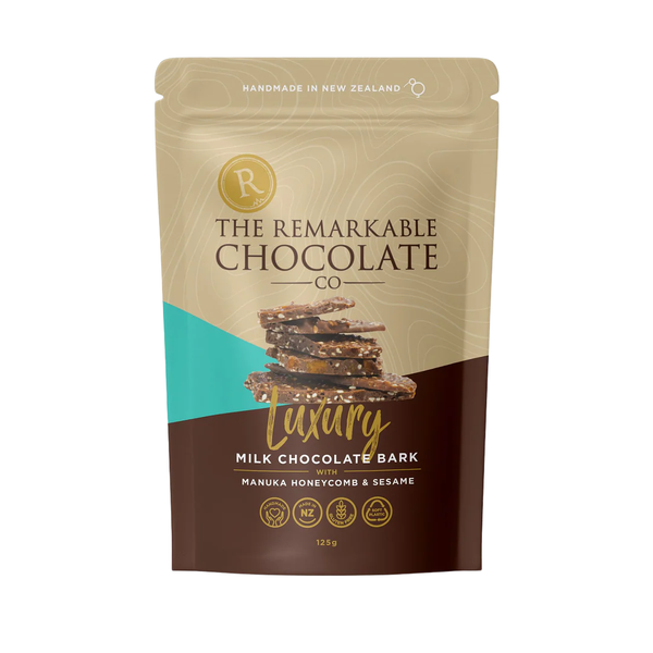 Remarkable Milk Chocolate Bark Manuka Honeycomb & Sesame