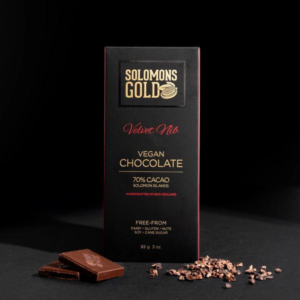 Solomons Gold Dark Velvet Nib Org Chocolate 85g