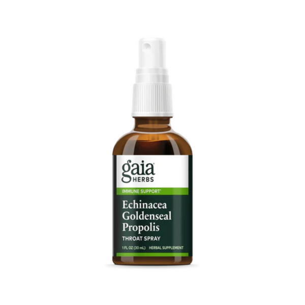 Gaia Herbs Echinacea Goldenseal Propolis Throat Spray