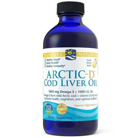 Nordic Arctic D Cod Liver Oil Lemon 237ml
