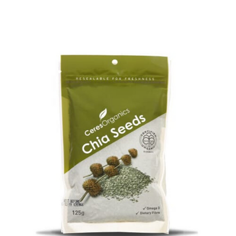 Ceres Black Chia Seeds Organic 125g