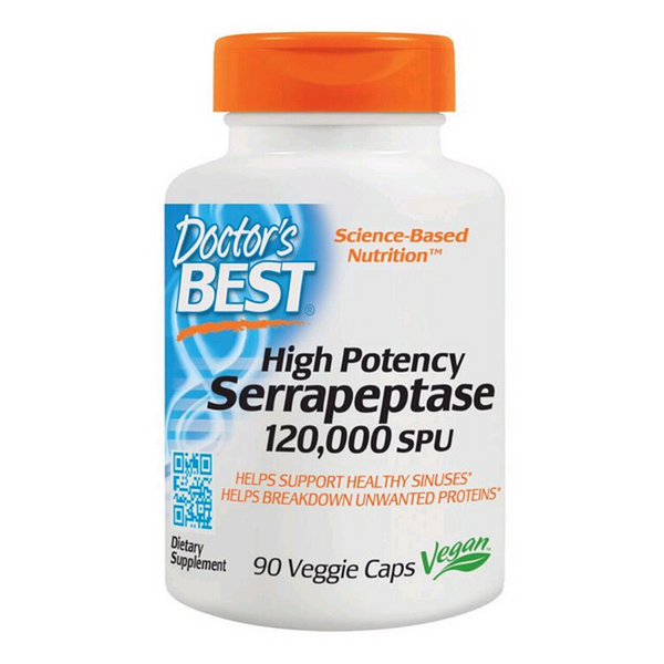 Doctors Best High Potency Serrapeptase 120,000SPU 90caps