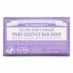Dr Bronner's Castile Bar Soap Lavender 140g