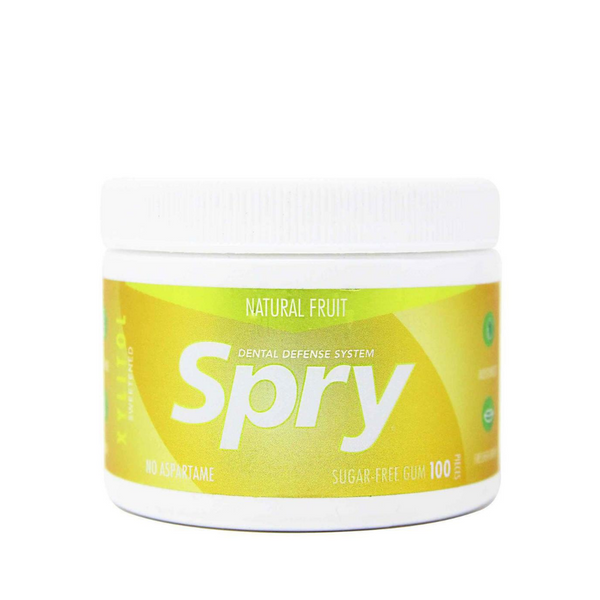 Spry Chewing Gum Natural Fruit 100 Pieces