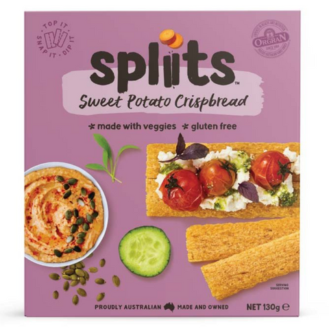 Spliits Sweet Potato Crispbread 130gm