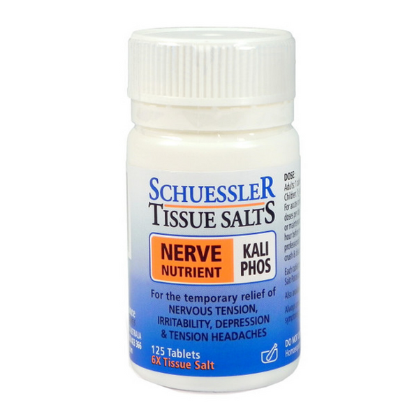 Schuessler Kali Phos 6x 125tabs - Nerve Nutrient