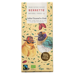 Bennetto Salted Caramel in Dark Chocolate 80g