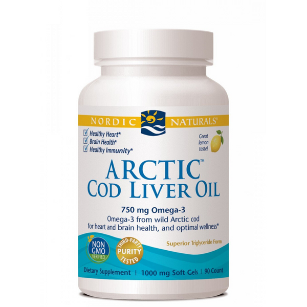Nordic Arctic Cod Liver Oil Lemon 90gels